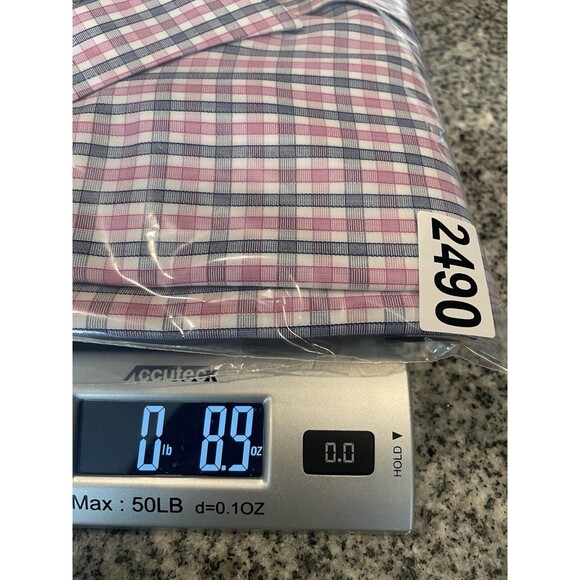 UNTUCKit  Mens Long Sleeve Button Up Plaid Check Shirt Blue Pink-L - Picture 11 of 11